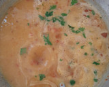 A picture of step 15 of Jini dosa with sambhar.