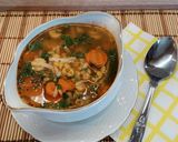 Zöldséges sárgaborsó leves recept fázis 6 fotója