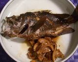 A picture of step 10 of Preparing Simmered Black Rockfish.