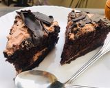 A picture of step 7 of Chocolate brownie cake with tea ☕️.