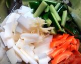 A picture of step 1 of Mul (Water) Kimchi Instant Pickles.
