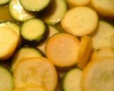 A picture of step 3 of asparagus veggie chicken pasta.