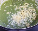 A picture of step 3 of Only Mix and Bake!! Matcha Cake with White Chocolate.