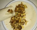 A picture of step 9 of Scooter's Breakfast Burrito.