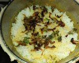 A picture of step 6 of Prawn Biryani.