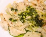 A picture of step 5 of Fresh Testaroli with Pesto Genovese.
