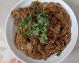 A picture of step 7 of Roasted brinjal (baingan ka bhartha).
