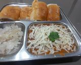 A picture of step 8 of Cheese Pav Bhaji.
