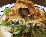 A picture of step 7 of California Farm Tofu Scallion Egg Rolls.