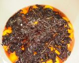 A picture of step 4 of Umeboshi- Japanese pickled plums / salt-preserved plums.