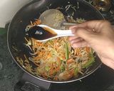 A picture of step 7 of Desi Chinese noodles.