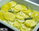 Foto del paso 4 de la receta Trucha asalmonada al horno con cama de patatas