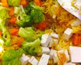 A picture of step 5 of Cheesy Rice Capsicum.