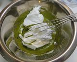 A picture of step 10 of Oil-free Green Tea Chiffon Cake.