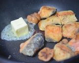 A picture of step 7 of Salmon Sautéed with Mango Fruit Brandy.