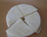 A picture of step 2 of Crispy Fried Gyoza Skins, Like Crispy Yakisoba Noodles.
