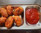 A picture of step 6 of Beetroot Cutlets.