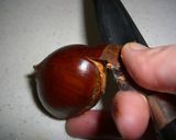 A picture of step 3 of How to Peel the Outer Skin of Chestnuts (My Mother's Version).