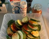 Cukkini & Paradicsom egytálétel/köret 🍅🥒🧀(egyszerű, könnyed húsmentes) recept fázis 2 fotója