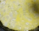 A picture of step 1 of Aloevera Fudge with Saffron spiral.