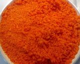 A picture of step 2 of Easy Gajar Halwa with icing glaze.