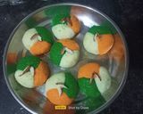 A picture of step 5 of Tricolour Peda.