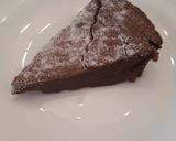 A picture of step 4 of 4 ingredient chocolate cake.