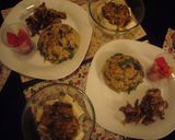 A picture of step 5 of Meatless Mapo Doufu.