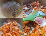 A picture of step 2 of Carrot and radish in gram flour (Subji).