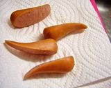 A picture of step 2 of Charaben Wiener Sausage and Chikuwa Snails.