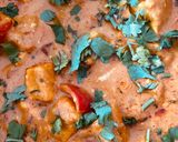 A picture of step 8 of Paneer tikka masala.