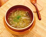 Hình bước làm 2 của món Soup cốm