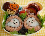 A picture of step 10 of 'Lil Ghost Sushi Rolls For Halloween.