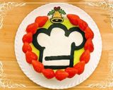 A picture of step 30 of Cookpad Logo Christmas Wreath Cake.