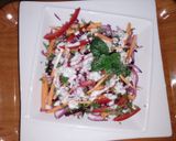 A picture of step 3 of Beetroot 🥗 salad with yoghurt dressing.