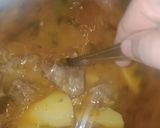 A picture of step 5 of Aloo gosht.