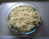 A picture of step 6 of Soy Milk Gratin with Oyster and Spinach.