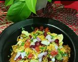 A picture of step 5 of Leftover Chana Masala Chaat.