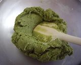 A picture of step 2 of Halloween Themed Frankenstein Monster Matcha Tea Cookies.