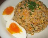 A picture of step 6 of Kimchi Fried Rice.