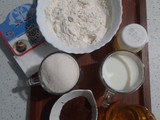کیک شیر شکلاتی