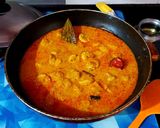 A picture of step 7 of Jhinga or Prawn Malai Curry (Jhinga Masala).
