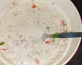A picture of step 3 of Kachumber Raita.