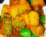 कद्दू की खट्टी मिठी गुड़ की सब्जी (kaddu ki khatti meethi gur ki sabzi recipe in Hindi) रेसिपी चरण 10 फोटो