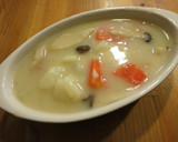 【北海道白醬燉】北海道白醬濃湯塊佐乾煎脆皮雞腿排的食譜步驟7照片