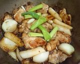 年糕炒花雕雞腿的食譜步驟4照片
