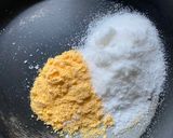 A picture of step 1 of Custard Powder Soft Ice cream.