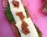 A picture of step 8 of Chicken Tender Rolls With Umeboshi, Shiso and Cheese!.