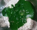 A picture of step 4 of Palak poori and Aloo Matar.