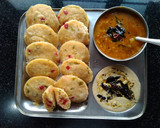 रवा(सूजी) वेज मसाला इडली (Rava /suji veg masala idli recipe in Hindi) रेसिपी चरण 6 फोटो